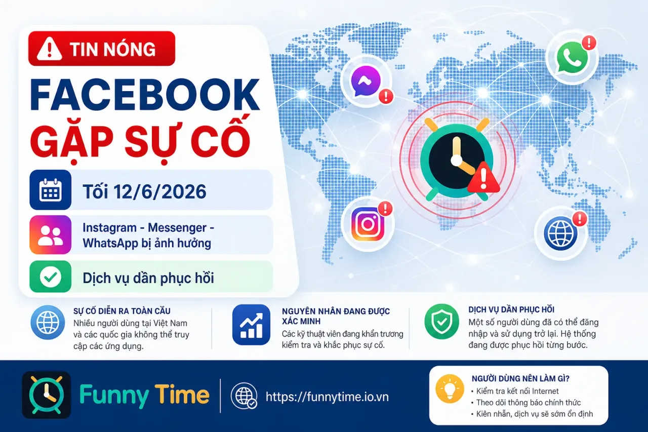 Facebook sập toàn cầu tối 12/6/2026: Điều gì đã xảy ra và người dùng cần rút kinh nghiệm gì?